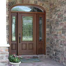 Entryway With A Decorative Glass Door
