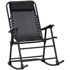 outsunny folding rocking chair outdoor