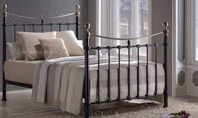 Brass Victorian Style Metal Bed Frame