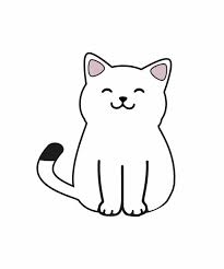 cute cat cartoon clipart free stock