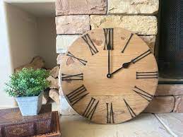 18 Inch Farmhouse Clock Raised Number