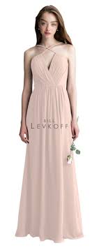 Bill Levkoff Bridesmaid Dress Style 1405 Is Shown In Shell