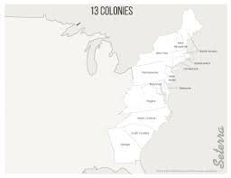 The U S 13 Colonies Printables Map Quiz Game
