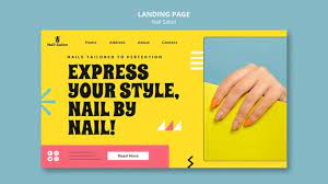 landing page template for nail salon