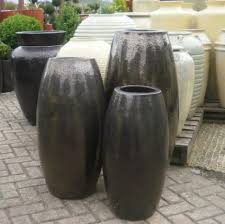 Large Dark Bronze Glazed Toggle Pot