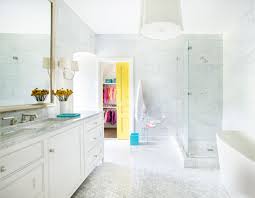 Love this shower and tub combo!!! 20 Creative Kids Bathroom Ideas Best Kids Bathroom Photos