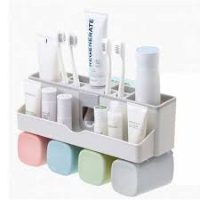 Wall Mounted Toothbrush Holder Cups