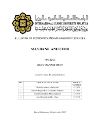 Download cimb bank ph apk for pc/mac/windows 7,8,10. Financial Analysis On Maybank And Cimb Bank Management