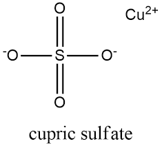 cupric sulfate formula