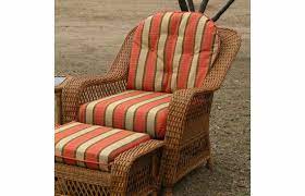 Chair Cushion Set Wicker Style