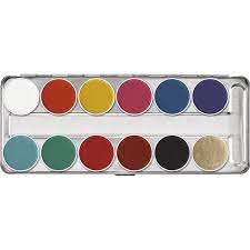 aquacolor wet makeup 12 color