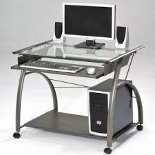metal glass computer table models
