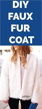 Coat Pattern Sewing Diy Faux Fur Coat