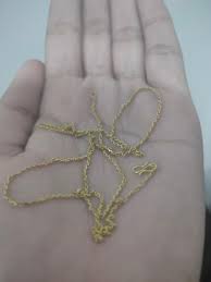 18k gold necklace 4grams 20inches