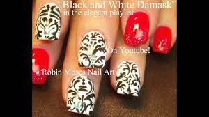 diy damask nail design tutorial