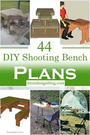 44 free diy shooting bench plans to