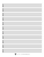 Printable Blank Sheet Music Guitar Lessons With Steve Mindick