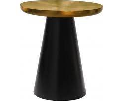 Gold Metal Table Black End Tables
