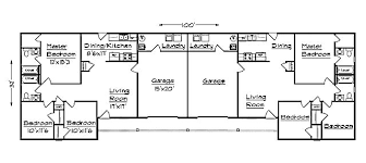 J1031d G Duplex Plan With Garage