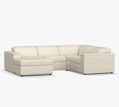 reclining storage chaise sectional