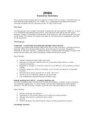 sample executive summary example report examples of good business a it