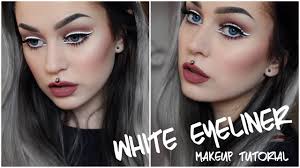 white eyeliner makeup tutorial