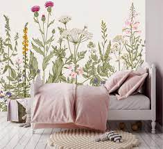 Wildflower Wall Mural Removable
