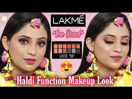 lakme one brand haldi function makeup