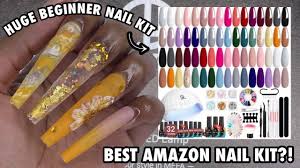 huge amazon gel nail kit with uv l