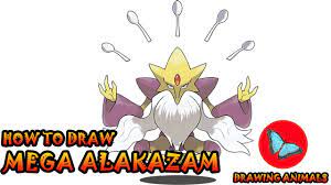 How To Draw Mega Alakazam Pokemon
