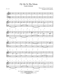 All rock and pop sheet music for piano. Fly Me To The Moon By Frank Sinatra Piano Sheet Music Rookie Level Piano Sheet Music Sheet Music Piano