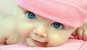 cute babay with blue eyes child baby