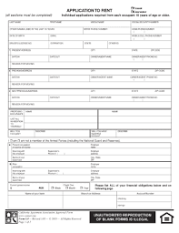 California Application To Rent Form Fill Online Printable