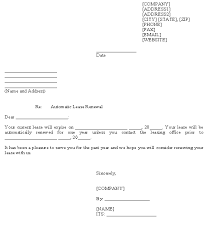 automatic lease renewal template