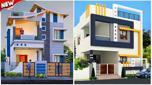2 floor house front elevation for