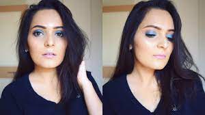 blue eyeshadow makeup for indian skin