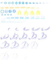 Maybe the ones from dbz supersonic warriors(gba)? Dbz Aura S And Effects Sheet By Shadow228 On Deviantart
