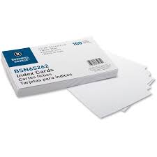Business Source Plain Index Cards Icc Business Products Office