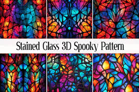 Stained Glass 3d Y Pattern Graphic