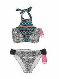 Details About Nwt Hula Honey Women Black Two Piece Swimsuit Lg