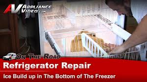When the bar is down, position to make ice, water leaks all over the inside of freezer and no ice is made. Whirlpool Gb2fhdxws07 Refrigerator Repair Ice Buildup In The Bottom Of The Freezer Drain Grommet Appliance Video