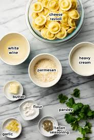 white wine cream sauce for ravioli