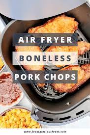 how to air fry pork loin steaks