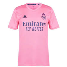 Real madrid are set to take to the pitch in 2020/21 with a unique pink and black design on their it could be the penultimate year of seeing the airline across the madrid jersey though, as their £ the previously rumoured pink theme continues on the away kit which harks back to real's 2014/15 design. Adidas Real Madrid Away Shirt 2020 2021 Sportsdirect Com