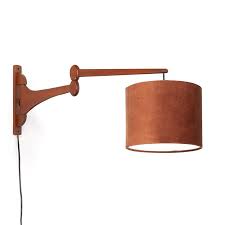 Danish Vintage Teak Wall Lamp With