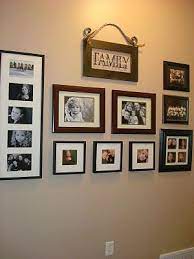 Family Photo Wall Arrangements