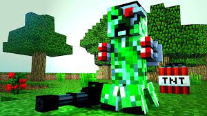 minecraft creeper with weapons