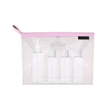 clear cosmetic travel bag kit