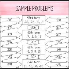 Arithmetic Sequences Worksheet Maze