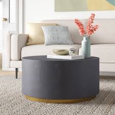Ocement Industrial Coffee Table Round